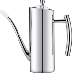 Nerūdijančio plieno alyvuogių aliejaus dozatorius, sandarus, ilgas snapelis, 700 ml