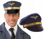 Pilotų kepurė &ndash; kapitono, lėktuvo, karnavalo kostiumo aksesuaras
