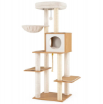 Costway 148 cm auk&scaron;čio katėms skirta draskyklė