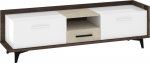 Meblocross BOX-09 TV spintelė 2D1S 165&times;49&times;42 cm &ndash; Ąžuolas Grange / Balta / Granada Almond