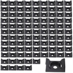 Prisukamas kabelio laikiklis 8,5x13,8mm juodas Uv atsparus 100 vnt.