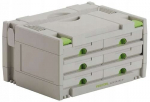 Festool Sys3-sort/6 Sortainer - Dėžė su 6 vidurinėmis stalčiais