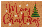 Hanse Home Mix Mats durų kilimėlis i&scaron; kokoso Merry Christmas Tree 40x70