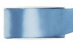 Matinė mėlyna satino juostelė 25mm x 25m