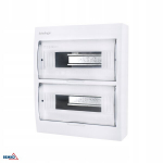 Bemko Ip40 2x12 modulių pavir&scaron;inė elektros skydinė su 24n+24pe gnybtais