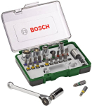 Bosch 27 dalių grąžtų ir antgalių rinkinys su mini terk&scaron;le