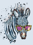 Tapymas pagal numerius, Zebra su akiniais, 30x40, varvikas, ME1114e