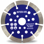 Deimantinis pjovimo diskas Inter-vis 125mm segmentinis