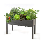 Pakeliama sodinimo dėžė Sodinimo lova 125 x 59 x 76 cm