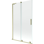 Vonios sienelė Mexen Velar L, 110 x 150 cm, Brushed gold/Transparent