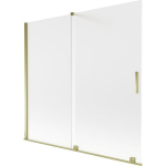 Vonios sienelė Mexen Velar, 170 x 150 cm, Gold/matinis stiklas