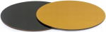 Tortų padėklas, apvalus, 40 cm, auksas/juoda