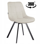 Sėdimoji kėdė Lapo, be sp. 360&deg; sukimas, audinys, metalas