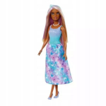 Lėlė Barbie Princesė Hrr10 mėlynai violetine suknele