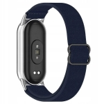 dozegarka.pl, nailoninė apyrankė skirta X. Mi Smart Band 8 9 10, tamsiai mėlyna spalva