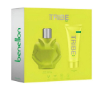 Kvepalų rinkinys Benetton We Are Tribe Play Men EDT 90 ml + du&scaron;o gelis 75 ml medienos aromatas