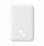 Atsarginis maitinimo &scaron;altinis ("Power Bank") Baseus Airpow 6000mah 20w magnetinis belaidis įkroviklis + Usb-c laidas