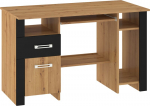 Ra&scaron;omasis stalas Meblocross Hugo HUG-01 Ąžuolas Artisan / Juodas su stalčių saugykla