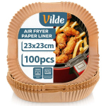Air Fryer neriebaus kepimo indelis popierinis kvadratinis 23x23 cm 100 vnt. Orion