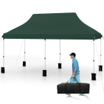 3x6 m žalias sulankstomos pop-up palapinė, 3x6 m žalias sulankstomos pop-up palapinė