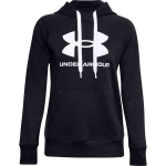 Moteri&scaron;kas džemperis Under Armour Rival Fleece Logo Hoodie, tamsiai juodos spalvos 1356318 001, L