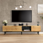 TV stalas su LED, medžio ra&scaron;tas, 175x31x41 cm, 1 vnt