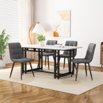 Valgomasis stalas, metalinis rėmas, MDF, 120x70 cm, 1 vnt