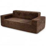 3 vietų auk&scaron;ta atlo&scaron;o sofa, ruda, 3 vietų auk&scaron;ta atlo&scaron;o sofa, ruda