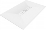 Stačiakampis du&scaron;o padėklas Mexen Toro SMC su sifonu, 120 x 80 cm, White+White