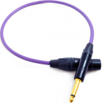 Melodika Mdjx170 garas Xlr į Jack 6.3mm mono, 17m, violetinis