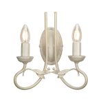 Elstead Lighting sieninis &scaron;viestuvas Olivia OV2-Ivory-Gold, auksinės spalvos