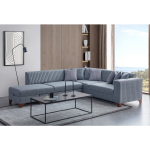 Kampinė sofa-lova West, pilka