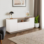 Komoda Arista, 180x75x44,5 cm, balta
