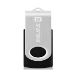 &bdquo;Evelatus&ldquo; USB atmintinė, įki&scaron;ama į USB C tipo EFD02 64 GB, juoda