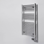 Elektrinis vonios radiatorius Zehnder Aura PBECZ-080-40/MQ, 80x40cm, chromo spalvos