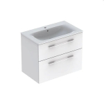 Praustuvas su pakabinama spintele ir dviem stalčiais Selnova Square 501.240.00.1, 800x652x502mm, baltas