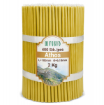Bažnytinės graikų žvakės &bdquo;Athos&ldquo; 2kg N80, 400vnt.