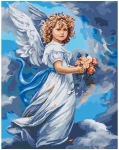 Pie&scaron;imo rinkinys pagal skaičius Dangaus angelas 40x50