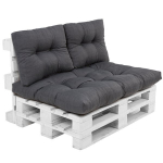 Nugaros atlo&scaron;o pagalvė PATIO Termi H024-07PB 60x42 cm pilka poliesteris