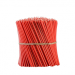 50 vnt. Bičių va&scaron;ko žvakių raudonos spalvos Danilovo No80, 250 g., One size
