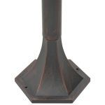 Sodo &scaron;viestuvai, 6vnt., E27, 110cm, aliuminis, bronziniai, Ruda