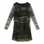 Suknelė moterims Desigual ROMINA, žalia, XS