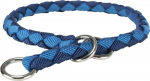 Pusiau spaudžiamas apykaklė - TRIXIE - 47&ndash;55 cm - &oslash; 18 mm - Indigo/Mėlyna karali&scaron;ka - Pintas apvalus diržas - Modernus dizainas