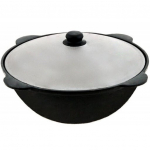 Uzbeki&scaron;kas kazanas 6L plok&scaron;čias dugnas