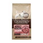Quattro Small Breed sausas begrūdis hipoalerginis maistas suaugusiems mažų veislių &scaron;unims su la&scaron;i&scaron;a ir kriliu, 1,5kg