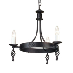 Pakabinamas &scaron;viestuvas Elstead Lighting Belfry BY3-BLACK