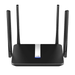 Cudy LT500 AC1200 4G LTE Cat4 mar&scaron;rutizatorius Dviejų juostos WiFi SIM VPN Mesh i&scaron;orinės antenos Juodas