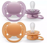 Čiulptukai Philips Avent SCF091/33, 2 vnt, 6-18 mėn, violetinis/oranžinis
