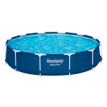 BESTWAY Steel Pro 366 x 76 cm apvalus lauko baseinas su vamzdžiais (pristatomas su filtravimo pompa ir kasete)