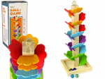 Medinis žaislas - kamuoliukų čiuožykla Lean Toys